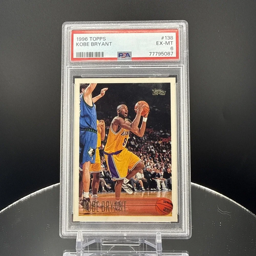 Centered!! Topps 1996 Kobe Bryant #138 PSA 6 Rookie RC Los Angeles Lakers NBA